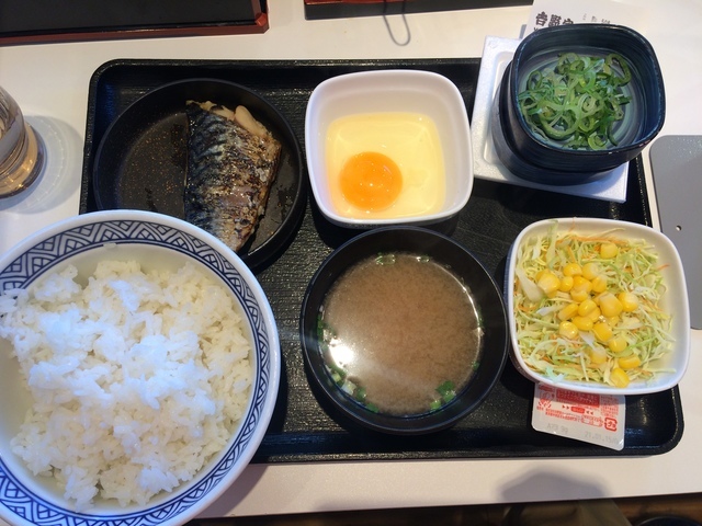 吉野家 朝定食 さば納豆定食 ほか 西大島店 アメリカンミリタリーフード